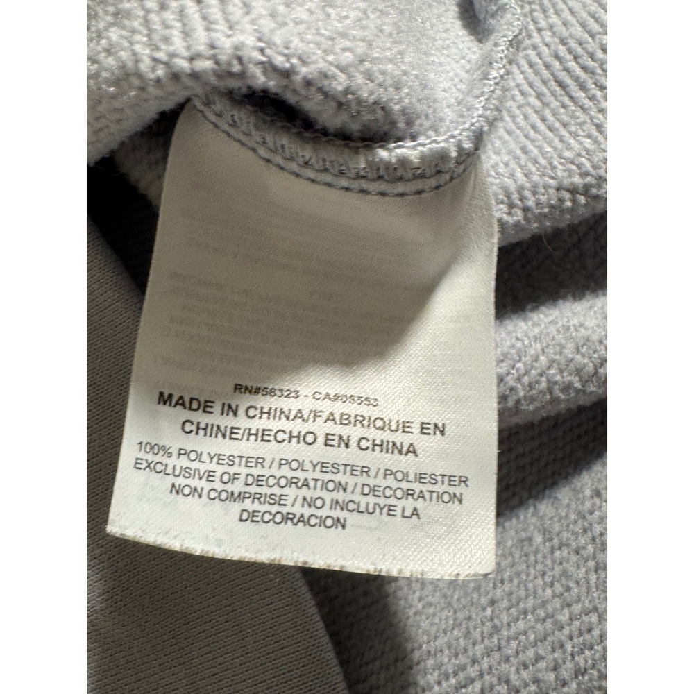 Nike Womens Grey Hoodie Blue Swoosh Pullover Sweatshirt Size M - Picture 10 of 12
